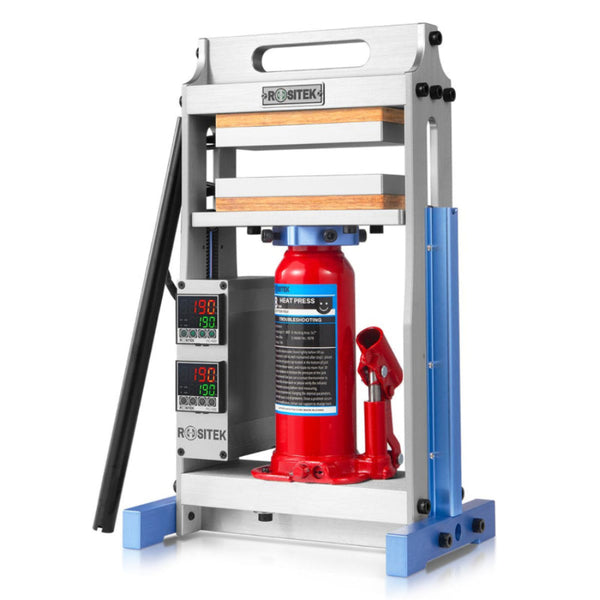 ROSITEK Hydraulic Rosin Press REP8 ( Rositek Elite Presser ) - 8 Ton Bottle Jack, Dual 3x7 Inch Heated Press Plates
