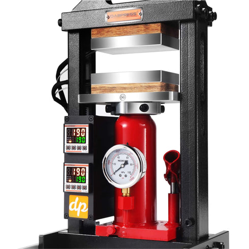 DABPRESS Amberiflow 6-Ton Rosin Press (with/without gauge) - Personal H-Frame 3x5" Dual Heat Machine for Resin Yields