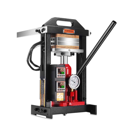 DABPRESS Amberiflow 6-Ton Rosin Press (with/without gauge) - Personal H-Frame 3x5" Dual Heat Machine for Resin Yields