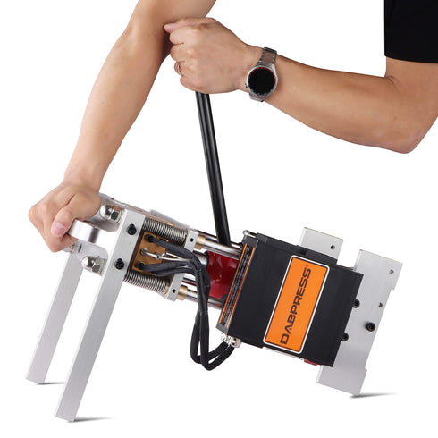 DABPRESS Truebar 10 Ton Flagship Rosin Press - Rigid Direct-Connect 4x7" Heat Plates Machine for Faint Amber Extracts