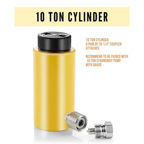 10-12 Ton Hydraulic Cylinder Ram - Pairs it with 10-ton Mini Press, 10-ton Driptech Rosin Press